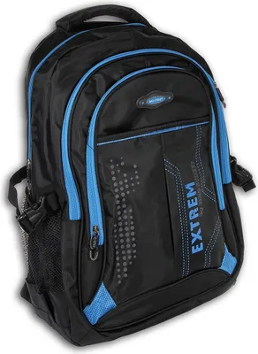 Produktbild von Bag Street Synthetik Rucksack Damen Herren Sporttasche schwarz blau D2OTJ605B