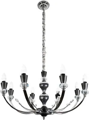 Obrázek produktu pro MELBA 71x120 černá + křišťálová závěsná lampa