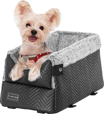 Produktbild von Hundebett Mittelkonsole Auto - Hundebett für kleine Hunde - Schwarz - Waschbar