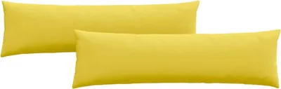 Immagine prodotto di vidaXL Cuscini per divano, 2 pezzi, tessuto, giallo chiaro, 145 x 40 cm