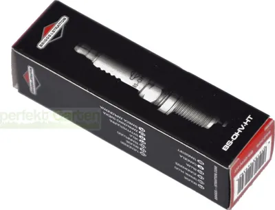 A product box for a spark plug, with an image of the spark plug on the box.
