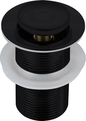Produktbild von Balneo Stöpsel Klick-Klack Universell Waschbecken Messing 37,5 mm x G1 1/4 Schwarz