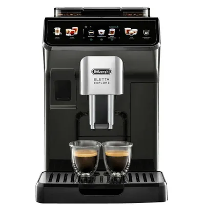Produktbild von Delonghi Kaffeemaschine | ECAM450.55.G Eletta Explore | Pumpendruck 19 bar | Integrierter Milchaufschäumer | Automatisch | 1450 W | Grau