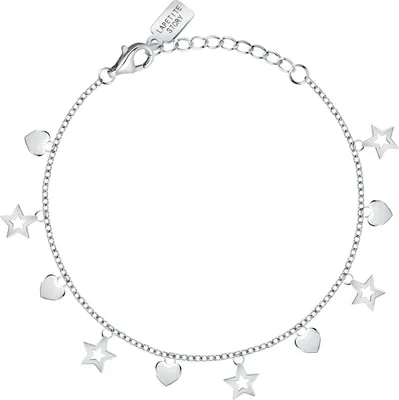 Imagen del producto de Pulsera de plata con dijes, modelo LPS05AWV14