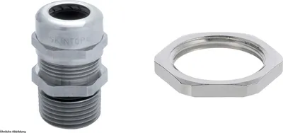 Immagine prodotto di Raccordo LAPP con controdado M20x1,5 lungo in ottone (CuZn) nichelato, lunghezza filettatura 12,0 mm - 1 pezzo