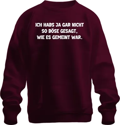 Immagine prodotto di Non l'ho detto così male come lo intendevo io divertente detto sarcastico pullover felpa unisex, Borgogna, L