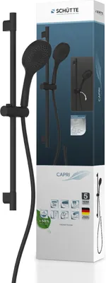 Produktbild von SCHÜTTE CAPRI Stangenbrauseset, Schwarz matt