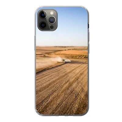 Produktbild von MuchoWow® Handyhülle Schutzhülle Hülle für iPhone 12 Pro Max Feld - Bauernhof - Traktor - Landwirt - Landleben Silikon Softcase Handy Hülle - Hartschale