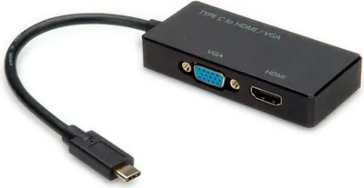 Immagine prodotto di VALUE Adattatore display USB Tipo C - VGA / HDMI