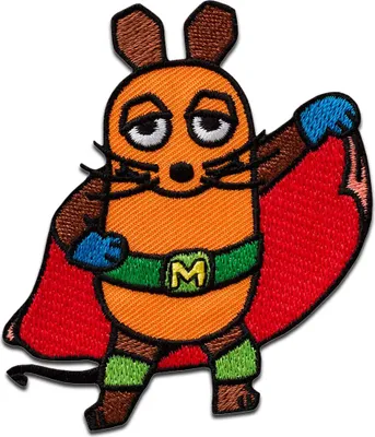 Obrázek produktu pro Mono-Quick The Mouse Superhero - nášivka, nažehlovací nášivka, nášivka, nášivky, k nažehlení, velikost: 7,5 x 6,5 cm