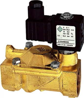 Produktbild von Riegler 2/2-MV,MS,NO,vorge.,230-240V,50-60Hz,16VA,NBR,G2,PN0,2-10bar
