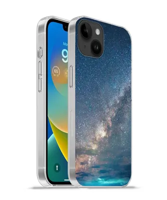 Produktbild von MuchoWow® Handyhülle Schutzhülle Hülle für Apple iPhone 14 Plus - Soft case Sterne - Sonnensystem - Türkis - Jungen - Mädchen - Kinder Silikon Softcase Handy Hülle - Abbildung