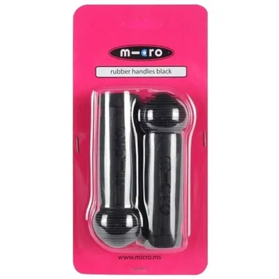 Produktbild von Micro Griffe für Scooter und Kickboards, Schwarz, 22mm Innendurchmesser, 2 Stück