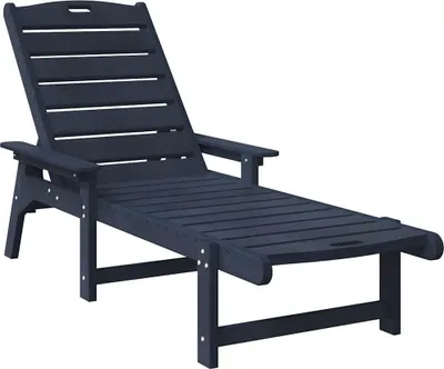 Produktbild von "SALE 2026"Sonnenliege - Gartenmöbel - Liegestuhl - Gartenliege 2er Set,multifunktional& Moderne - Marineblau 195,5 x 53 x 98,5 cm Polyethylen - In- und Outdoor DE4599367