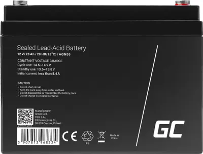 Image de Batterie AGM GEL 12V 28Ah sans entretien tondeuse scooter bateau Tracteur tondeuse