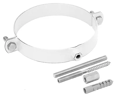 Produktbild von Raik Rauchrohr / Ofenrohr Emaille 150mm - Rohrschelle Weiß