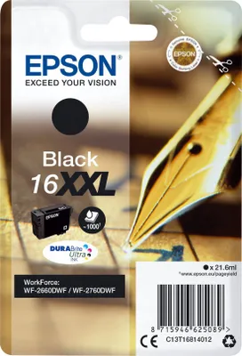 Obrázek produktu pro C13T16814012 EPSON WF Tinte black EHC