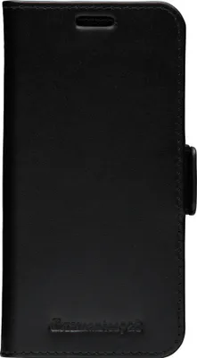Produktbild von dbramante1928 Copenhagen Slim - Flip-Hülle für Mobiltelefon - genarbtes Leder - Schwarz - für Apple iPhone 12 mini