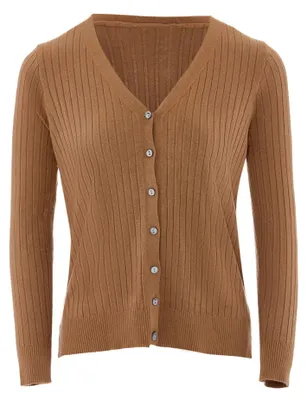Produktbild von LYNNEA damen strickjacke - Braun, XS/S