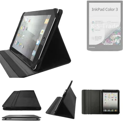 Produktbild von High quality kompatibel mit PocketBook InkPad Color 3 Schutz Hülle Business Case Tablet Schutzhülle Flip Cover Ultra Slim Bookstyle Tasche schwarz.