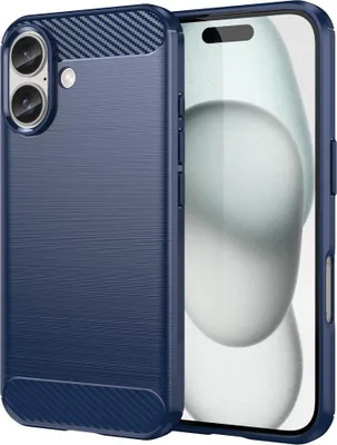 Produktbild von iPhone 16 Hülle - Coverup Armor Brushed TPU Back Cover - Blau