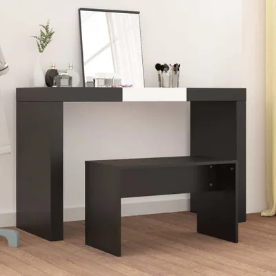 Produktbild von Möbel Schminkhocker Schwarz 70x35x45 cm Holzwerkstoff - Sitzbänke &29490