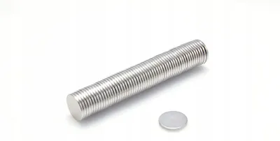 Produktbild von Neodym-Zylindermagnet MW 10x1 mm N38 100 Stück