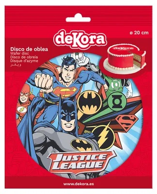 Produktbild von Essbares Papier Superman, Flash und Batman 20 cm