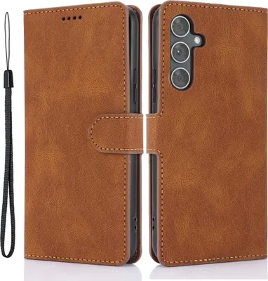 Produktbild von Samsung Galaxy A55 Hülle - Coverup Klapphülle - Braun