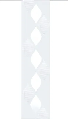 Produktbild von Home Wohnideen Schiebevorhang Effektvoile Scherli 245 x 60 cm Wollweiss