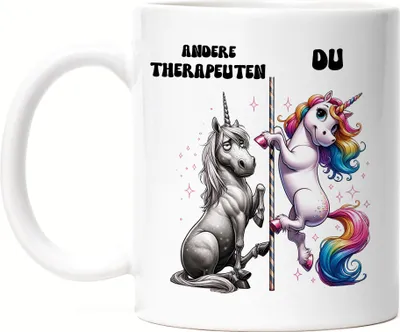 Produktbild von Andere Therapeuten Du Einhorn Tasse Weiß Psychotherapie Therapeut Kreativität