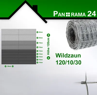 Produktbild von Divoká ohrada 120/10/30 50m záhradný plot, divá ohrada, pasienkový plot, lesný plot, drôtený plot, uzlované pletivo, SILNÉ PROTI jeleňom, srnkám, diviakom, jazvecom, králikom a iným diviakom a škodcom