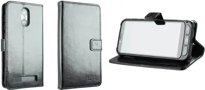 Image de Étui style livre pour SPC Zeus 4G (Pro), noir