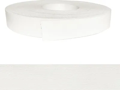 Produktbild von Kantenumleimer Melamin 22mm x 10m mit Schmelzkleber in Esche weiß pore Dekor