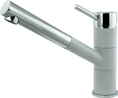 Produktbild von Küchenarmatur - Hochdruck Einhebelmischer - Ausziehbar Und Drehbar - Edelstahl - Grau - Höhe 21,3 cm - Anschluss 3/8 Zoll, MODERNO VAIANA