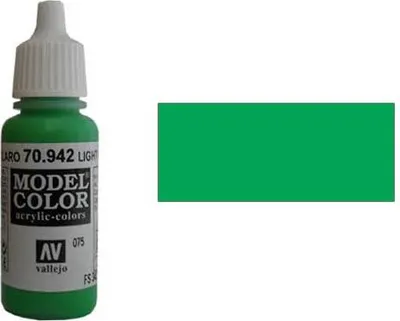 Produktbild von Vallejo Model Color: 075 Hellgrün (Light Green), 17 ml (942)