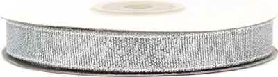 Produktbild von Glitzerband 12mm x 32m Rolle Silber