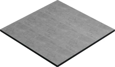 Produktbild von COMPACT | Gastro HPL Tischplatte | B:T 60 x 60 cm | Beton | Quadratisch | Gastro HPL Tischplatte