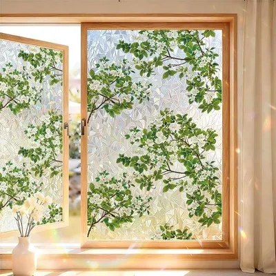 Immagine prodotto di Pellicole per vetri - 2 pezzi da 45x120 cm - Pellicole decorative effetto vetro colorato - Pellicole per finestre - Pellicole per la privacy - Adesivi statici per finestre - Pellicole decorative per vetri - Adesivi per la privacy - Anti-sbirciamento - Adesivi statici - Pellicole effetto vetro colorato per finestre - Ideali per soggiorno, ufficio e casa