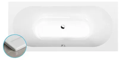 Zdjęcie produktu dla Wanny Polysan - Wanna Slim B, 1850x800x470 mm, biała 71968S