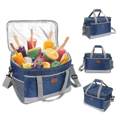 Produktbild von SWANEW Kühltasche leicht und wasserdicht Kühltaschen mit Kühlakku Picknicktasche 25 Liter,Marine