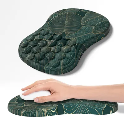 Productafbeelding van Ergonomische Geheugenfoam Muismat met Polssteun voor Comfortabel Gebruik