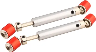 Obrázok produktu pre 2 univerzálne kardánové hriadele, 110-155 mm, z nehrdzavejúcej ocele, odolné, vhodné pre modely SCX10 a D90 (RC crawlers) – ideálna náhradná súčiastka