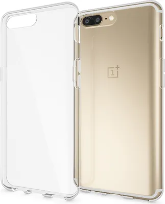 Produktbild von NALIA Hülle "GLAZE" für OnePlus 5 - Klare TPU Schutzhülle, Anti-Gelb, Schlank & Leicht - Transparente Handyhülle