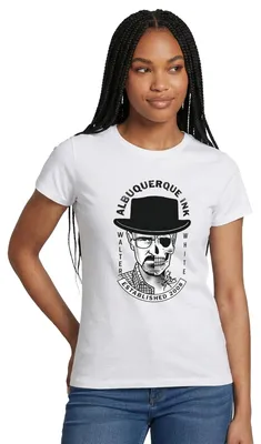 Produktbild von Spreadshirt Breaking Bad Albuquerque Ink Walter White Frauen T-Shirt, XXL, Weiß