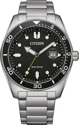 Citizen AW1760-81E Eco-Drive Herrenuhr Solar Stahl/Schwarz 1
