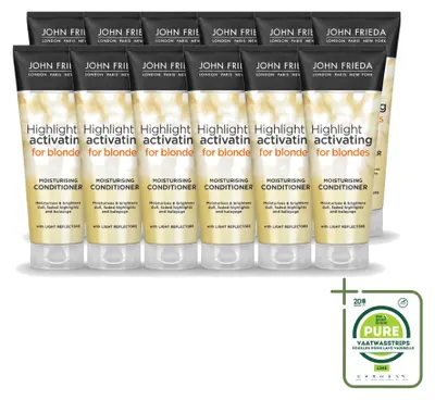 Produktbild von 12 x John Frieda Sheer Blonde Aufhellende Conditioner - 250 ml - Großpackung - 12 Stücke
