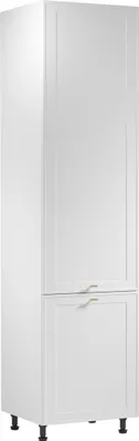 Produktbild von Küche Hochschrank 60 cm Küchenblock Küchenschrank Küchenzeile, Sorento D60RWN, Weiß