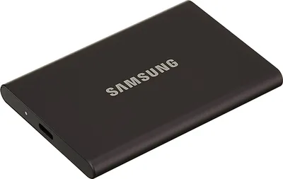 Produktbild von Samsung Portable SSD T7, 500 GB, USB Typ-C, 3.2 Gen 2 (3.1 Gen 2), 1050 MB/s, Passwortschutz, Grau