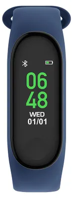 Produktbild von Forever SB-50 Fitband - Verbundenes Fitnessarmband Aktivitäts- & Herzfrequenz-Tracker Diskret und leicht, lange Akkulaufzeit Marineblau